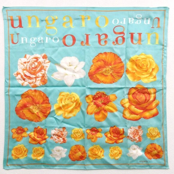 Authentic Ungaro Floral handkerchief [Used] - Picture 1 of 7